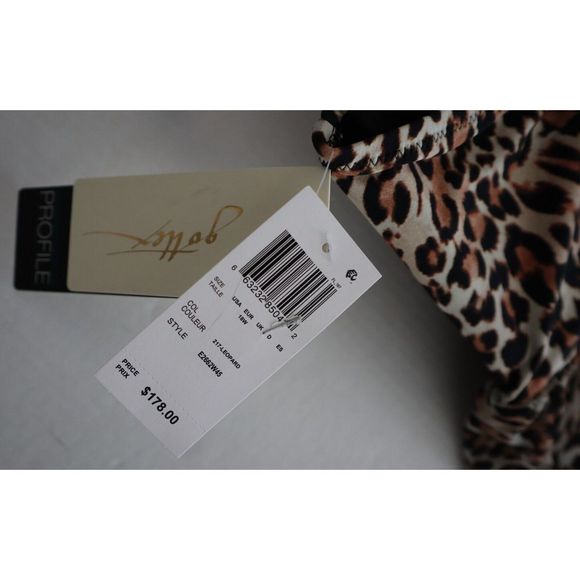 Profile x Gottex Plus Sz 18W Leopard Printed Flyaway One Piece Swimsuit $178 - Picture 7 of 9